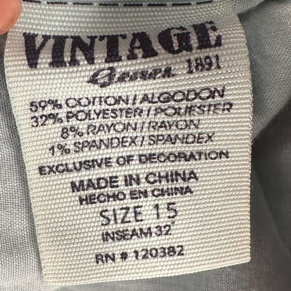 Vintage Genes 1891 Blue Denim Five Pocket Faded Wash Distressed Jeans Size 15 - Picture 4 of 8